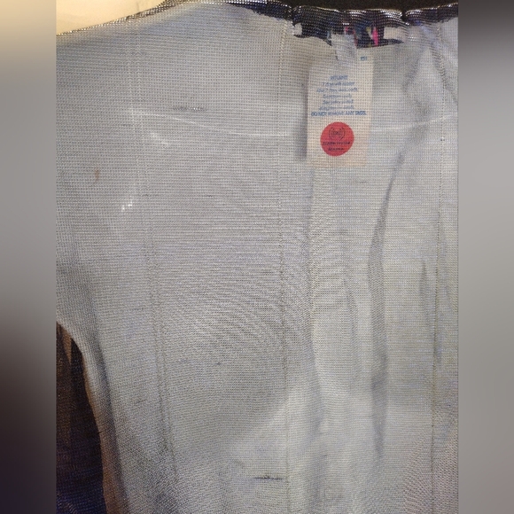 Love J Royal Blue Iridescent Shimmer Sheer Jacket - Picture 3 of 7